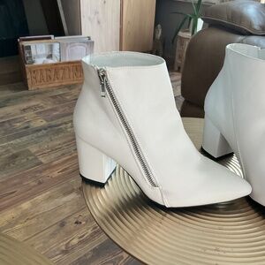 White brand new booties